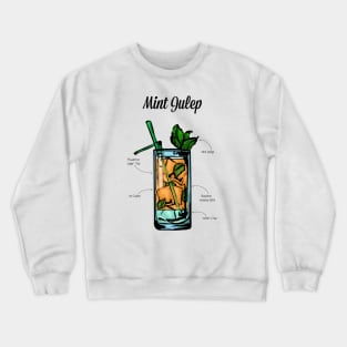 Mint Julep Cocktail Recipe Crewneck Sweatshirt